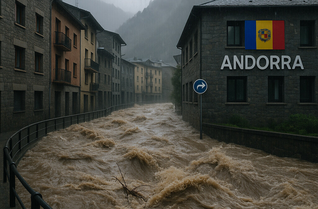 Inondations en Andorre : orage extrême et riposte de VERTU‑PROTECT